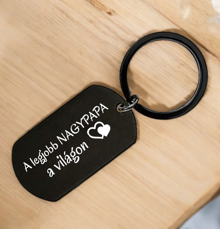 A legjobb nagypapa a világon Fém kulcstartó - Lovelo