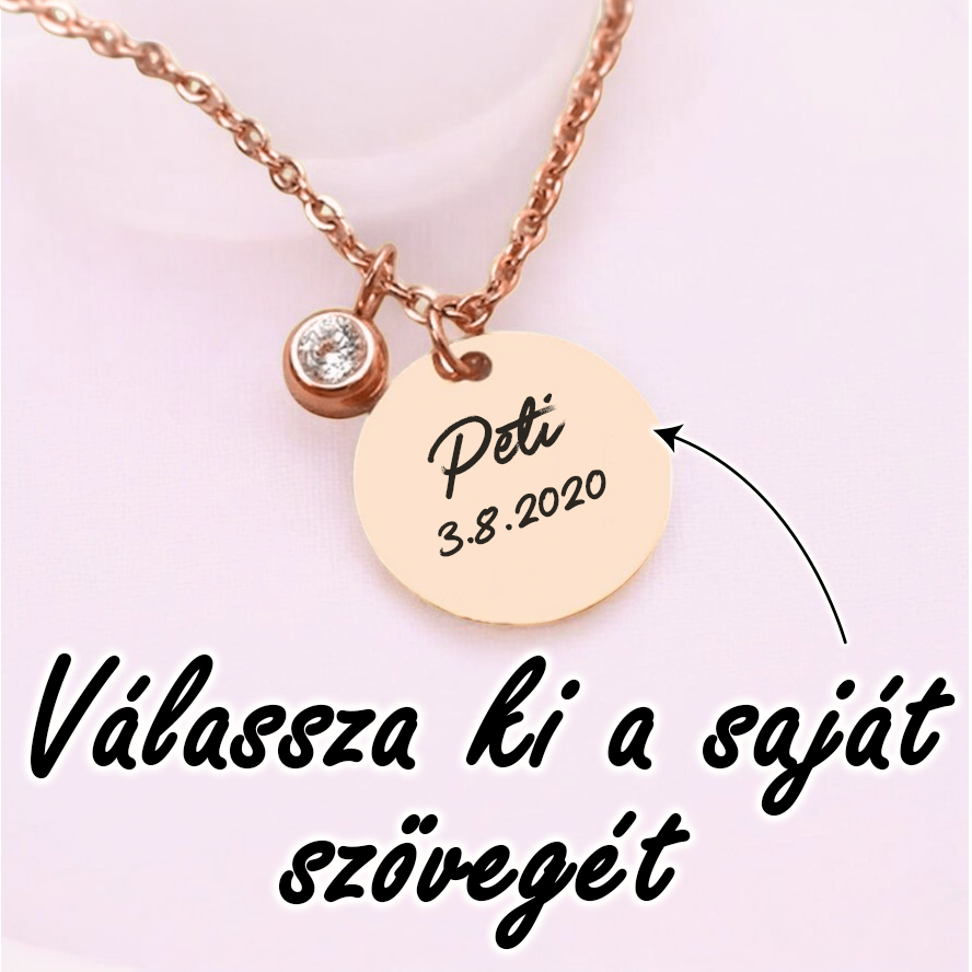 Luxus nyaklánc - Saját szöveggel - Lovelo