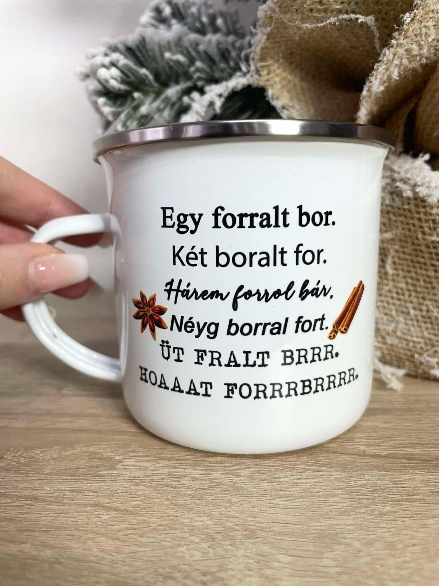 Forralt bor zománc bögre - Lovelo
