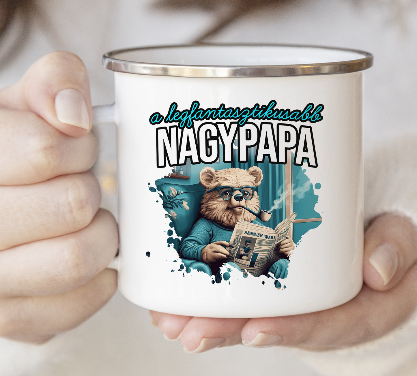 Zománc bögre A legfantasztikusabb nagypapa - Lovelo