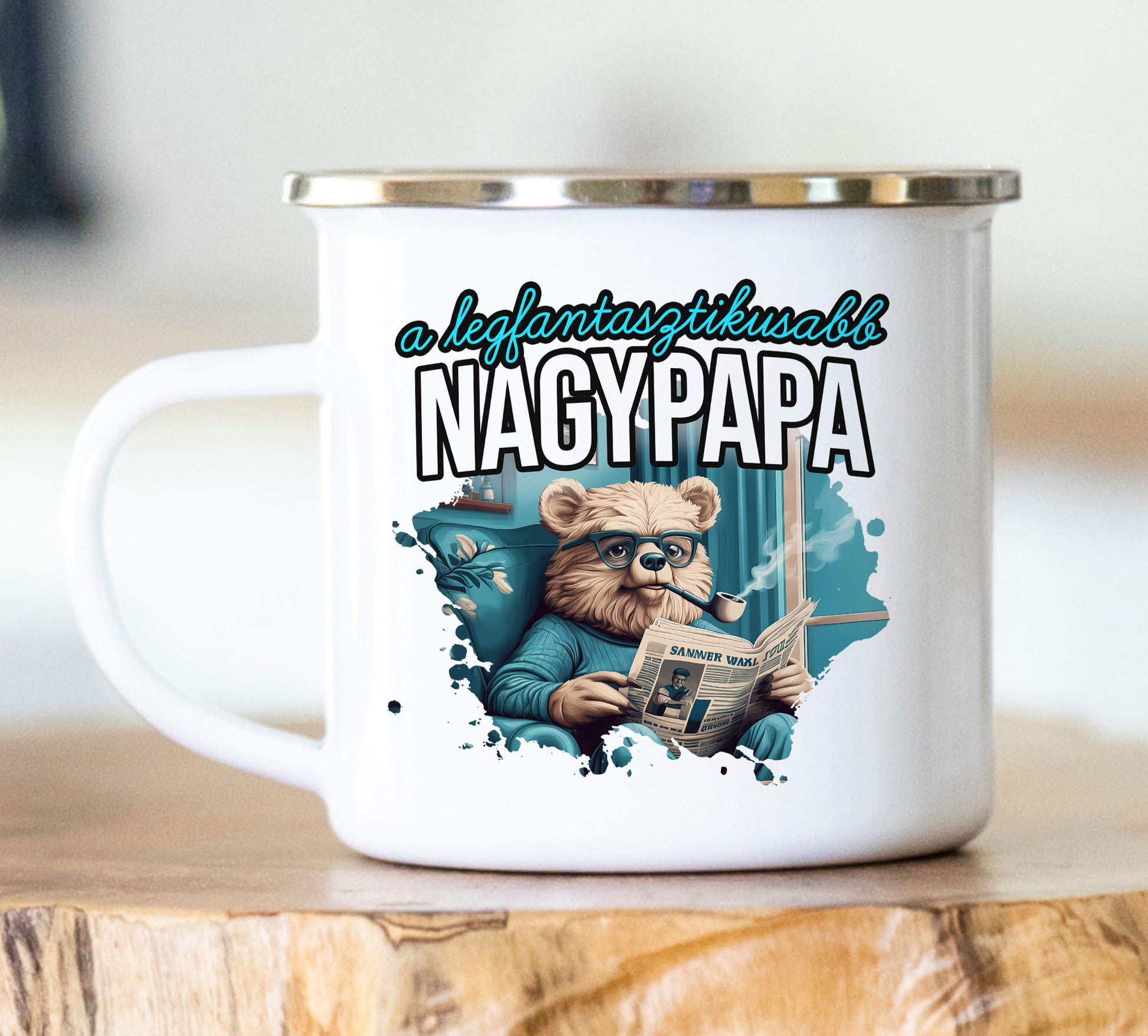 Zománc bögre A legfantasztikusabb nagypapa - Lovelo