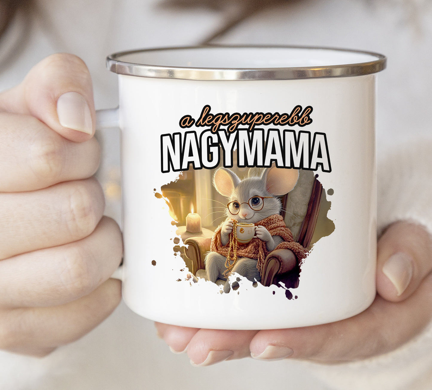 Zománc bögre A legszuperebb nagymama - Lovelo