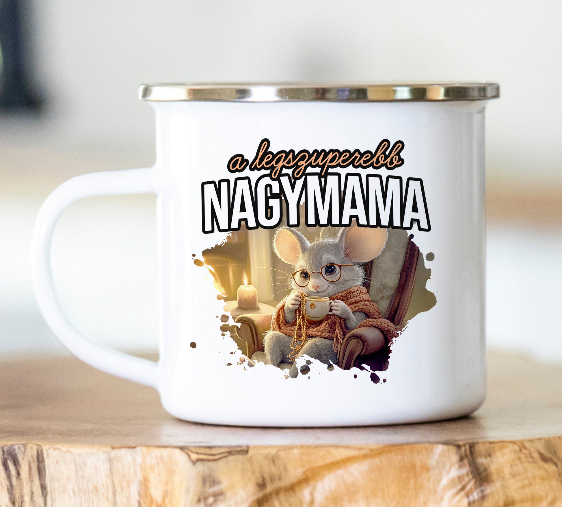 Zománc bögre A legszuperebb nagymama - Lovelo