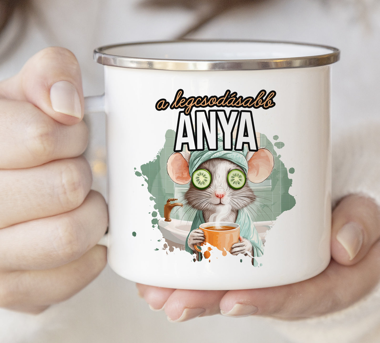 Zománc bögre A legcsodásabb anya - Lovelo