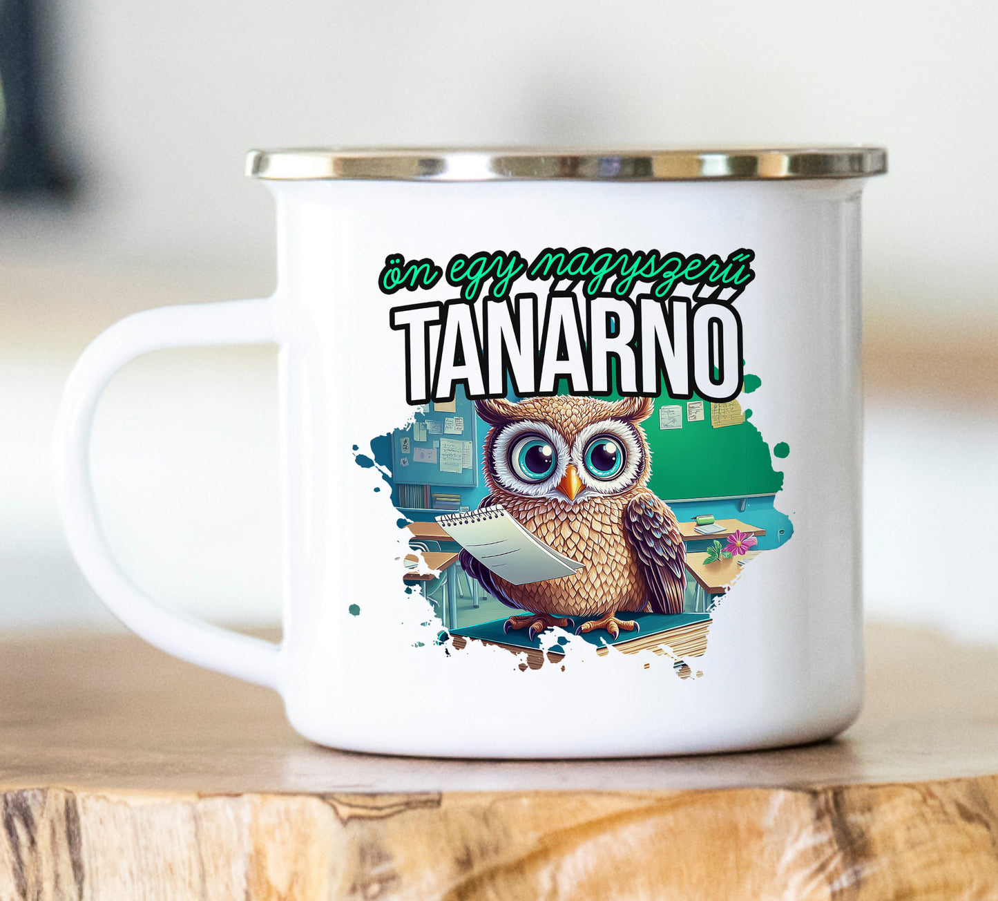 Zománc bögre Ön egy nagyszerű tanárnő - Lovelo