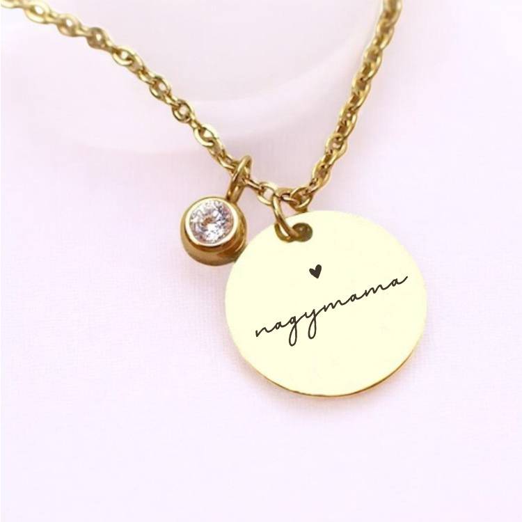 Luxus Nyaklánc - Cirkónia medál láncon - Nagymama - Lovelo