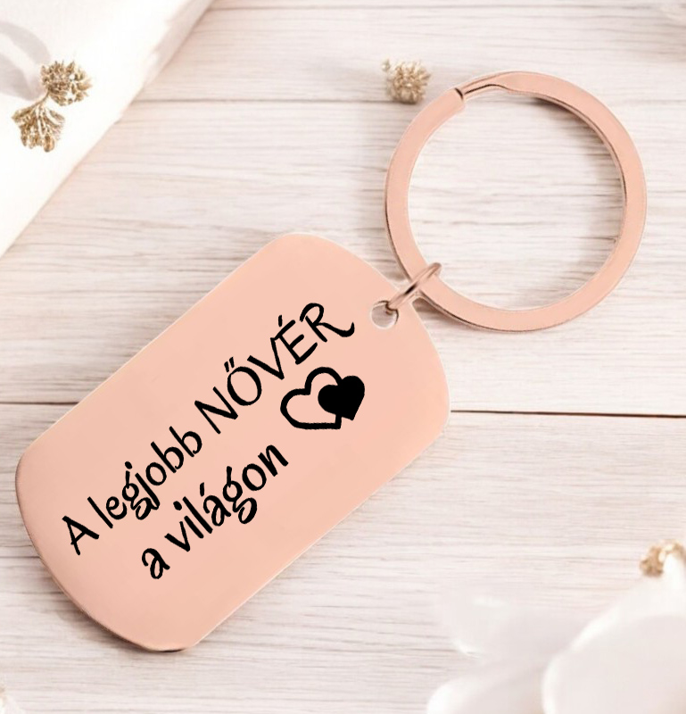 A legjobb nővér a világon Fém kulcstartó - Lovelo