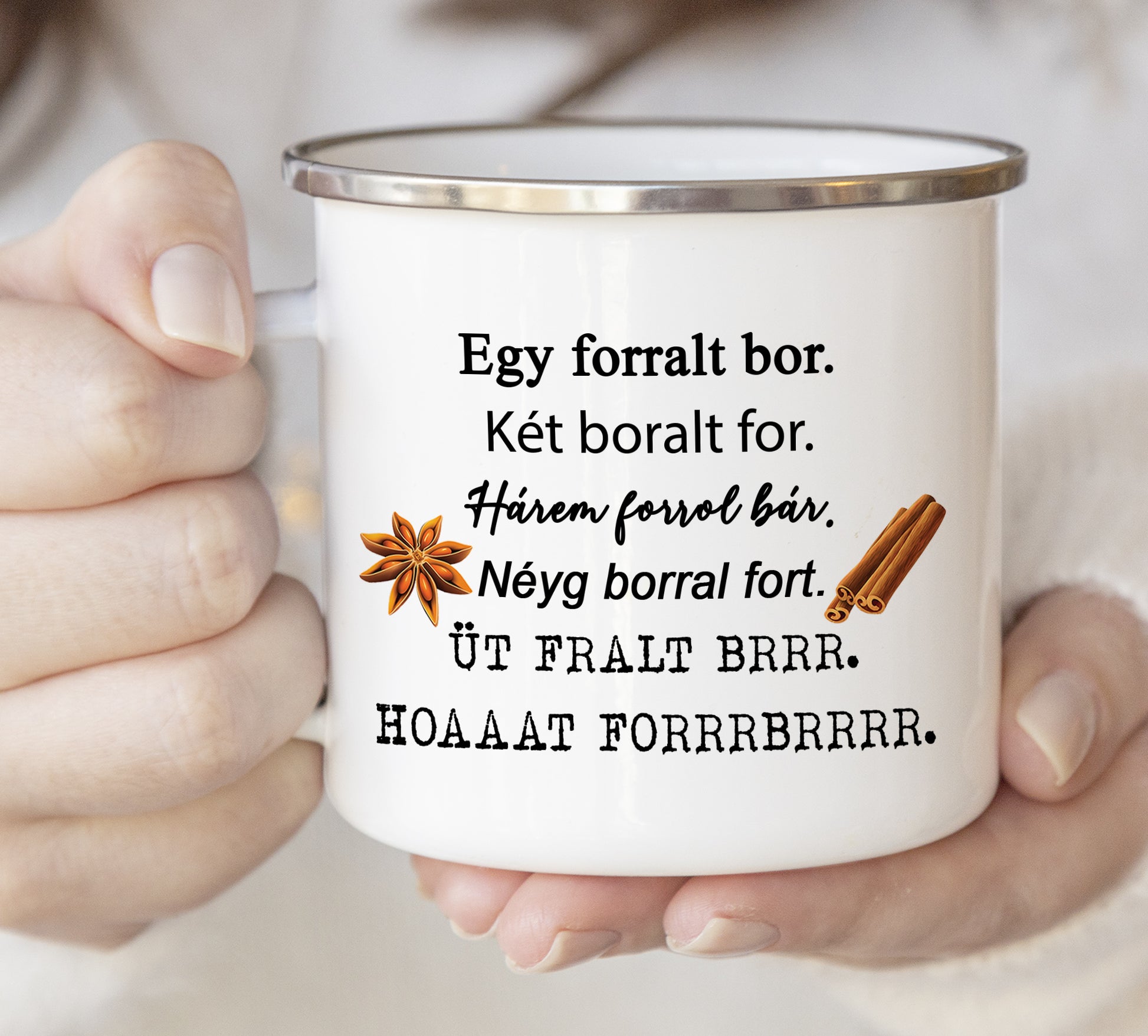 Forralt bor zománc bögre - Lovelo