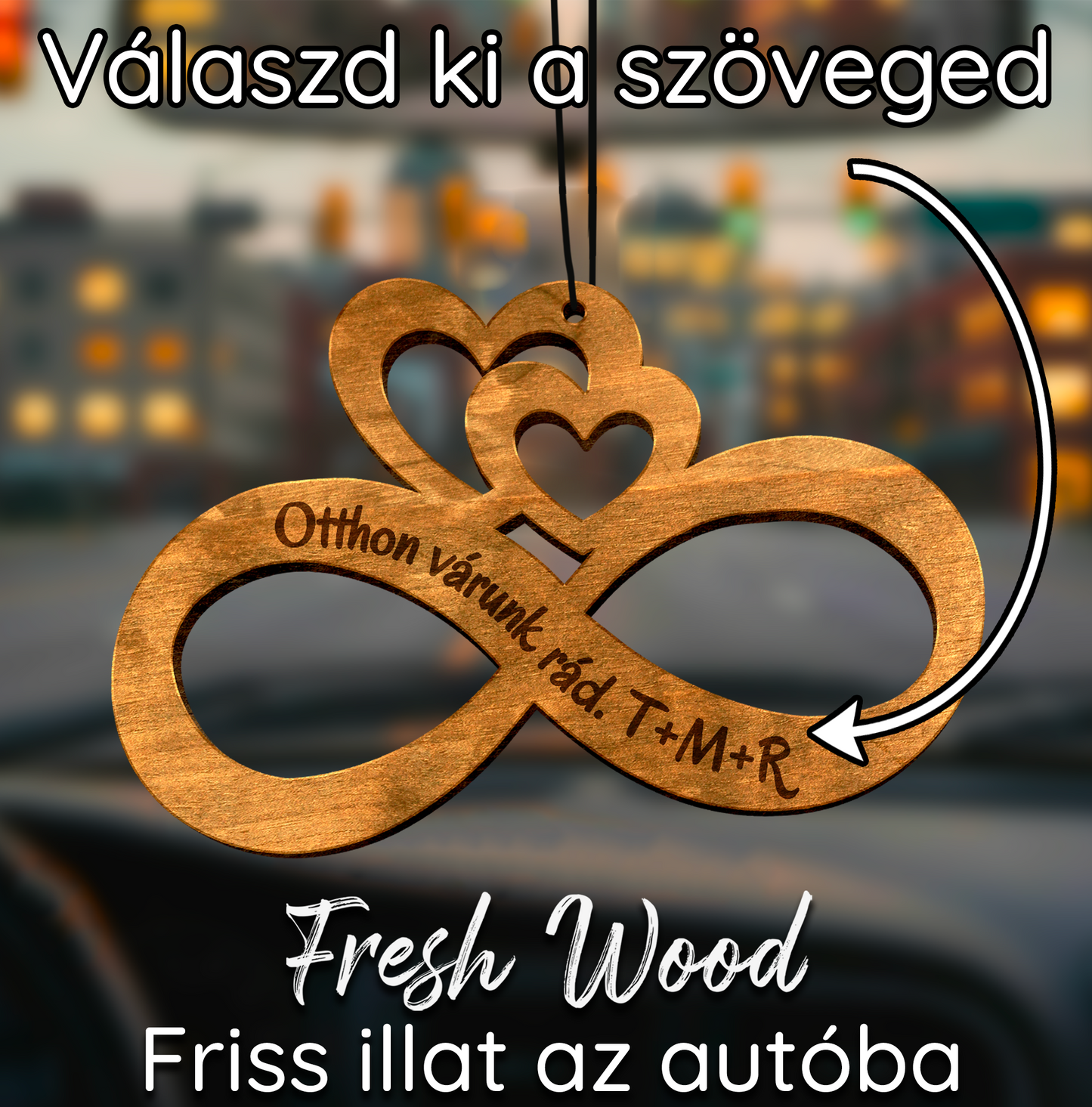 Egyedi autós illatosító – Végtelenség - Lovelo