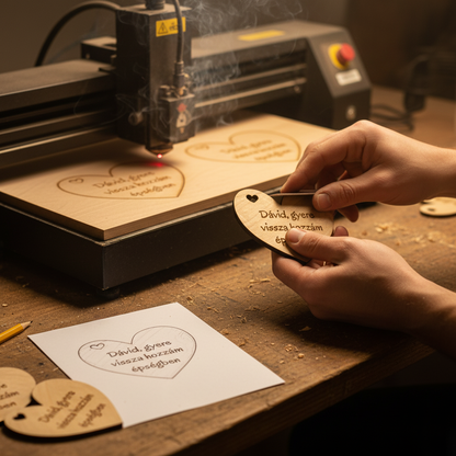 Egyedi autós illatosító – Szív