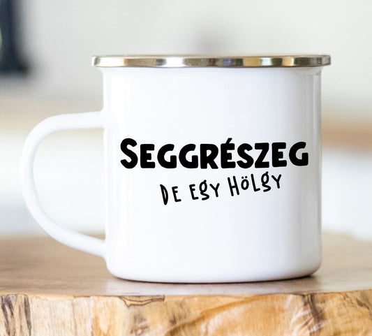 Seggrészeg, de egy hölgy zománc bögre - Lovelo