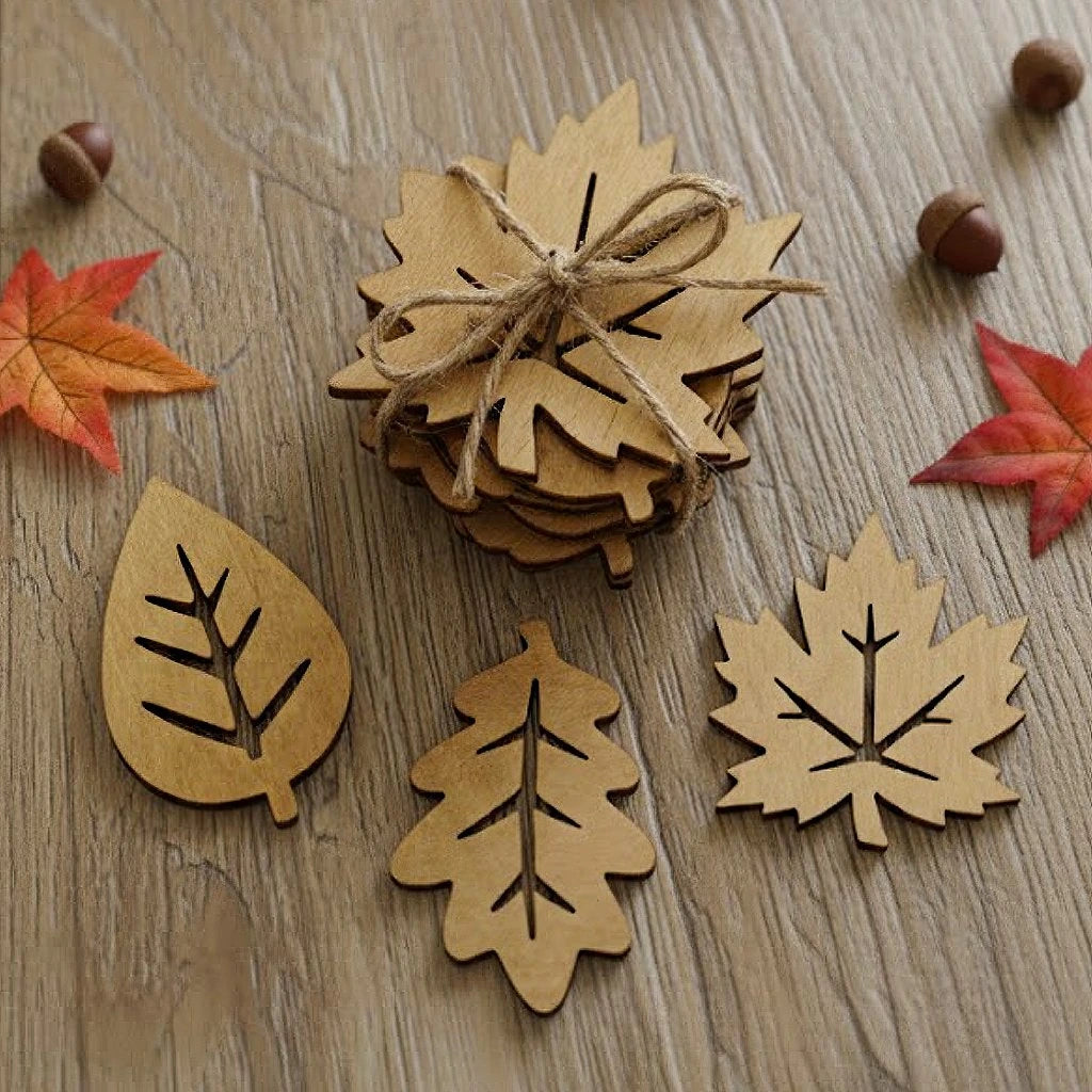 Falevél poháralátét