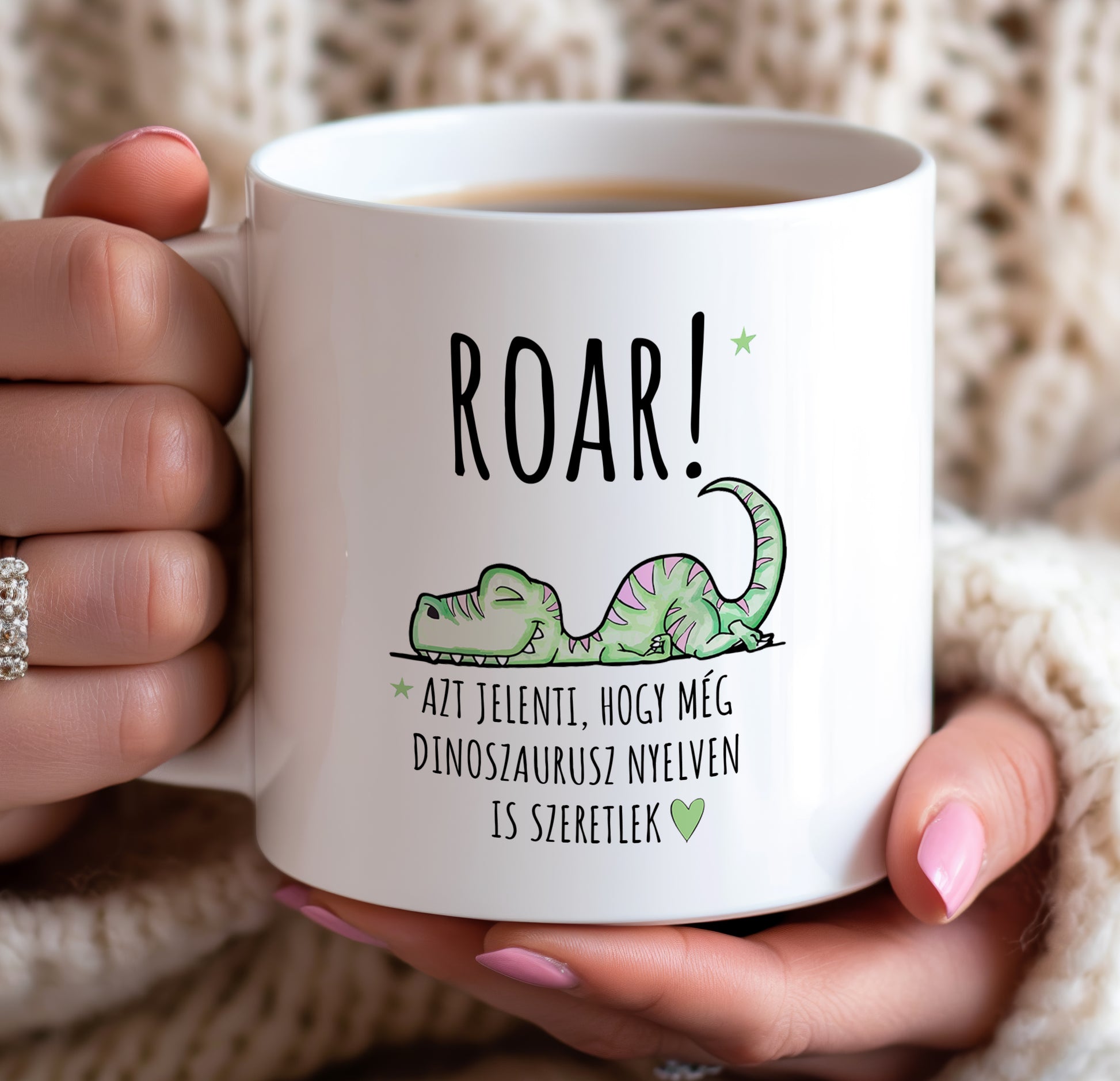 ROAR! Még dinoszaurusz nyelven is szeretlek  bögre - Lovelo